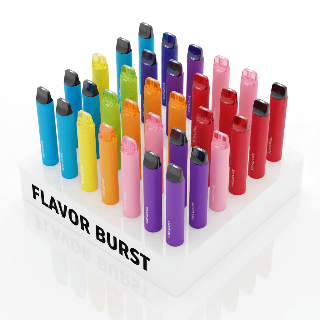 Disposable vapes selection