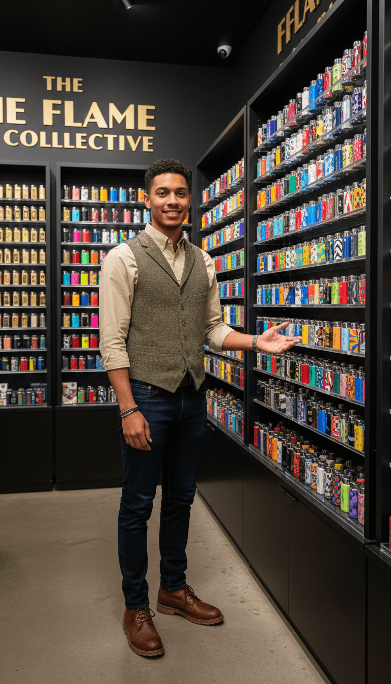 Smoke N Bites Smoke Shop counter with organized product displays